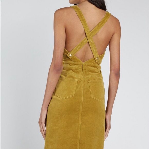 Mustard Corduroy Dress - Picture 2 of 4
